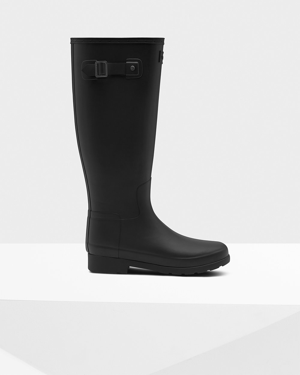 Womens Hunter Tall Rain Boots Black - Original Refined - 9154876-SY